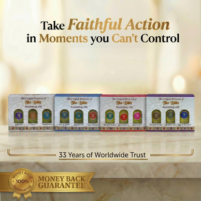 Ein Gedi™ Set of 3 Authentic Holy Land Anointing Oils - 10ml/0.34oz Each Bottle
