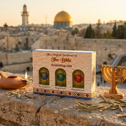 Set of 3 Authentic Holy Land Anointing Oils - 10ml/0.34oz Each Bottle
