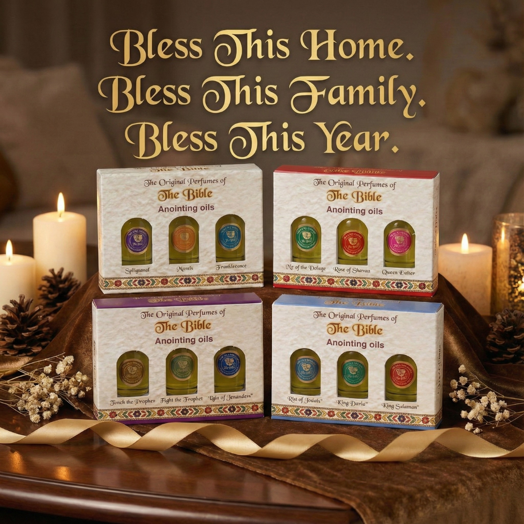 Ein Gedi™ Set of 3 Authentic Holy Land Anointing Oils - 10ml/0.34oz Each Bottle