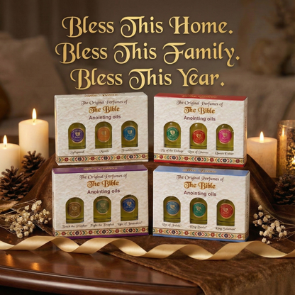 Ein Gedi™ Set of 3 Authentic Holy Land Anointing Oils - 10ml/0.34oz Each Bottle