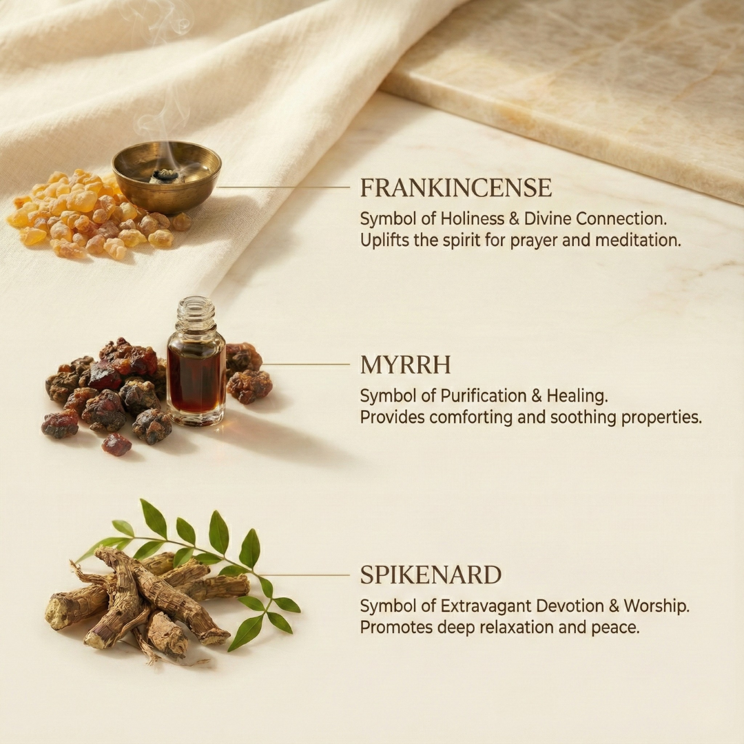 Ein Gedi™ Set of 3 Authentic Holy Land Anointing Oils - 10ml/0.34oz Each Bottle