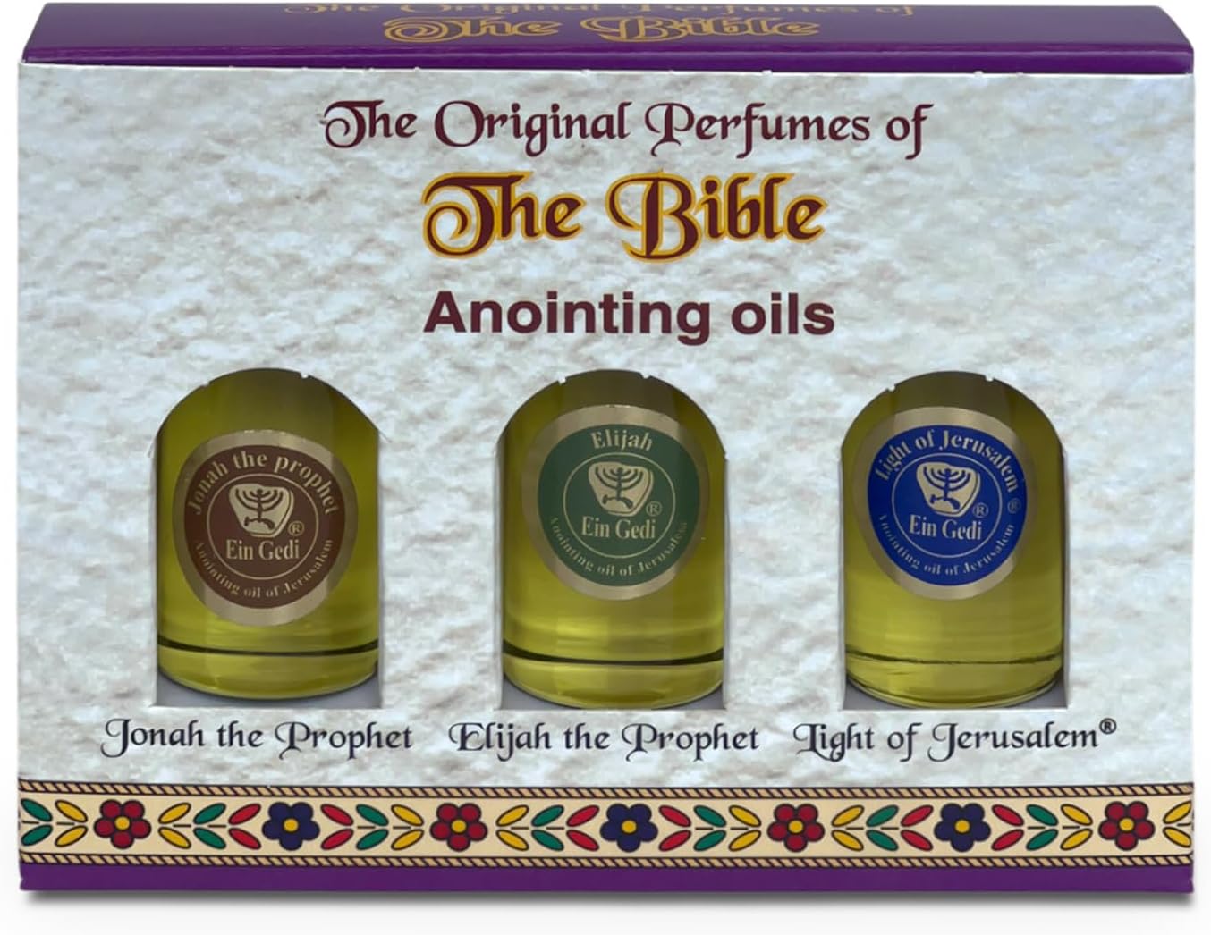 Ein Gedi Anointing Oil Set - 10ml/0.34oz Each Bottle