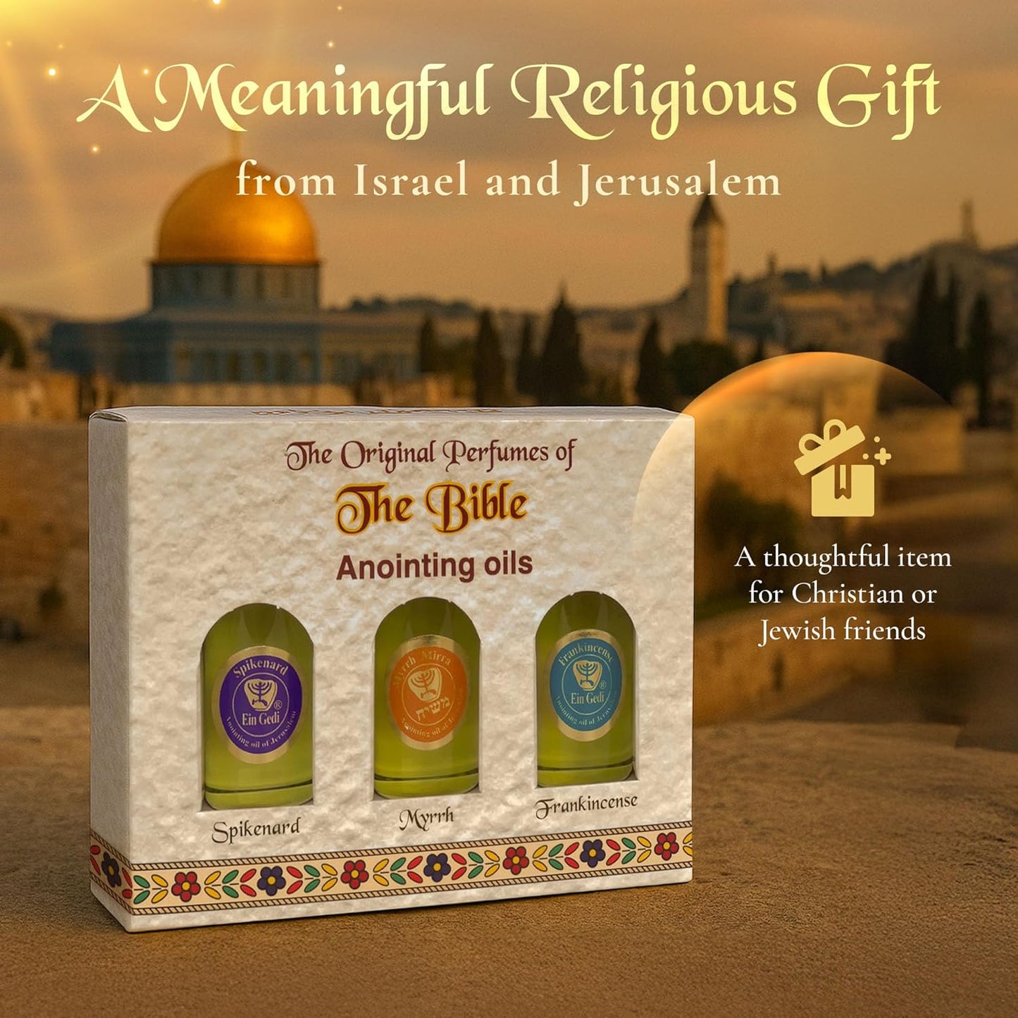 Ein Gedi Anointing Oil Set - 10ml/0.34oz Each Bottle