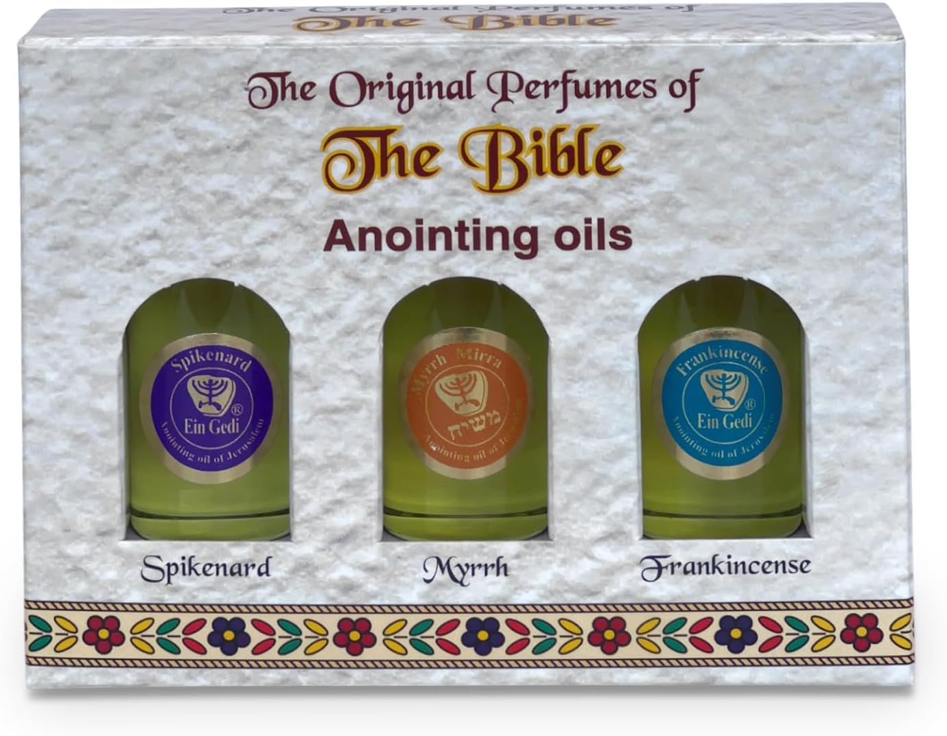 Ein Gedi Anointing Oil Set - 10ml/0.34oz Each Bottle