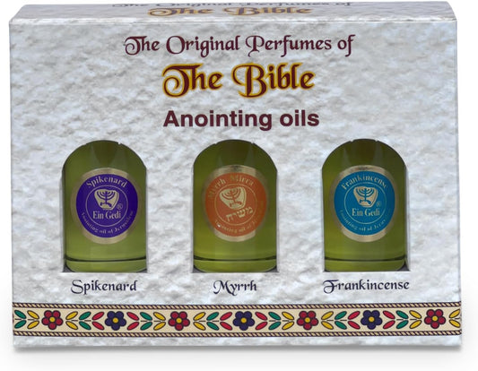 Ein Gedi Anointing Oil Set - 10ml/0.34oz Each Bottle