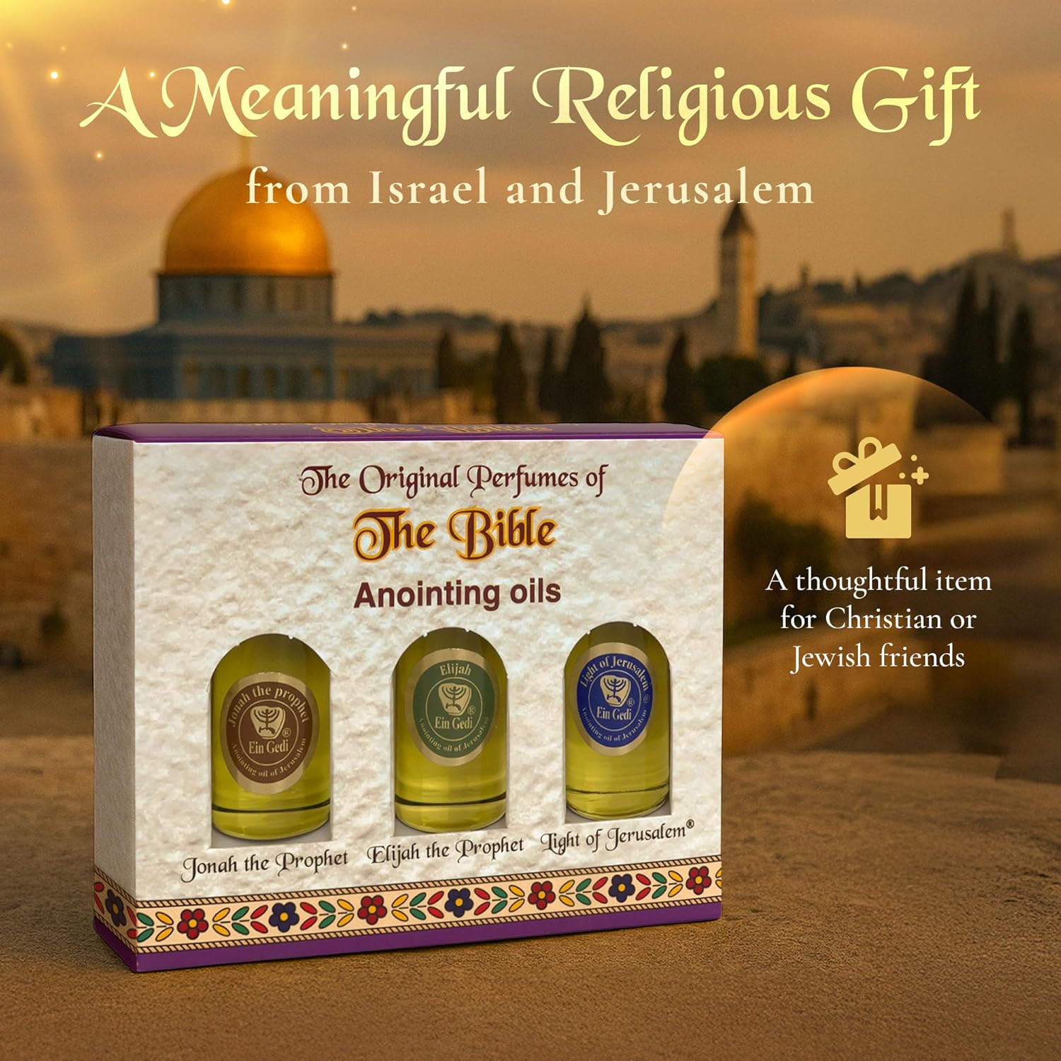 Ein Gedi Anointing Oil Set - 10ml/0.34oz Each Bottle