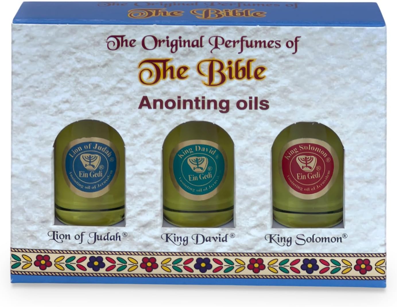 Ein Gedi Anointing Oil Set - 10ml/0.34oz Each Bottle