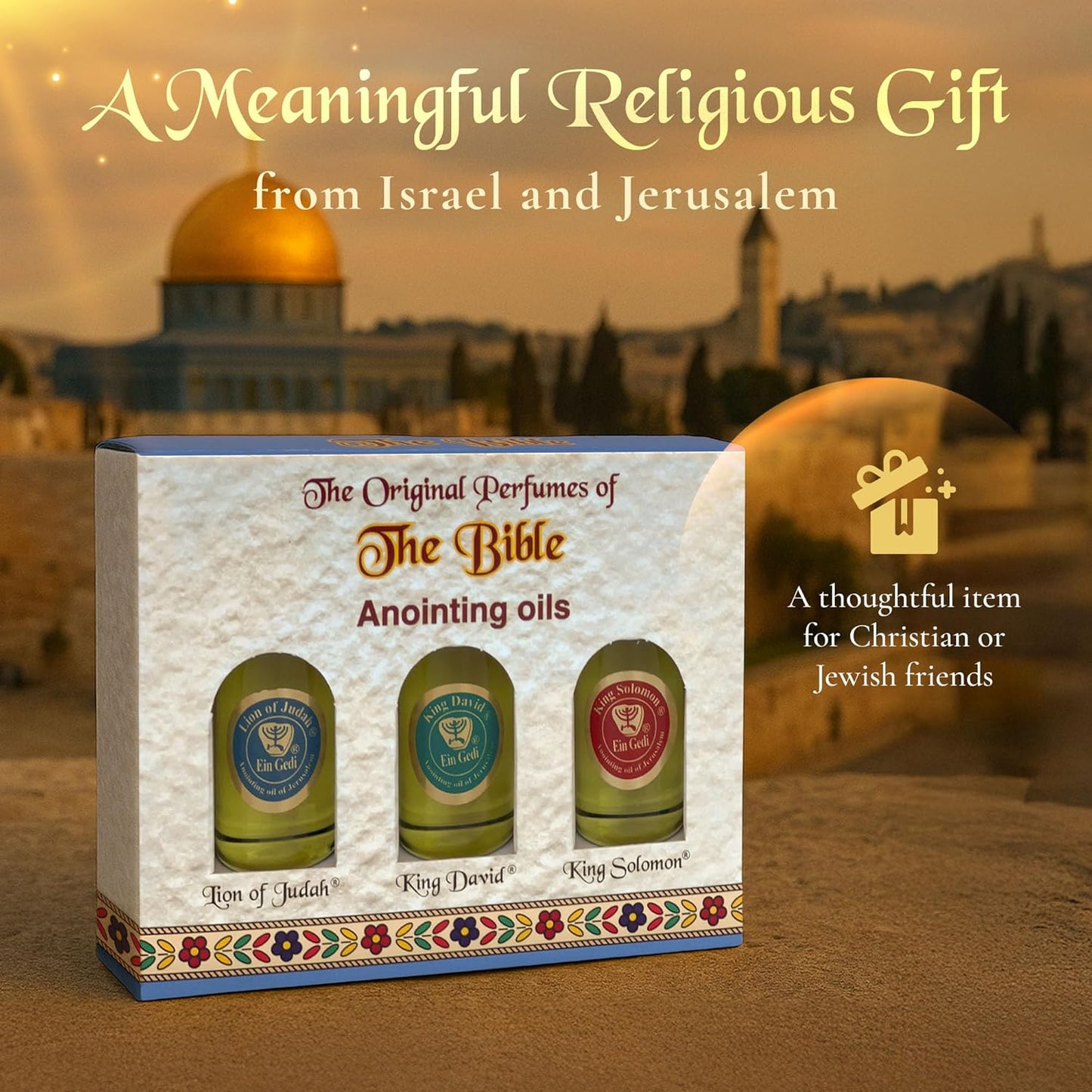 Ein Gedi Anointing Oil Set - 10ml/0.34oz Each Bottle